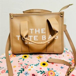 Marc Jacobs Tan Leather Tote Bag